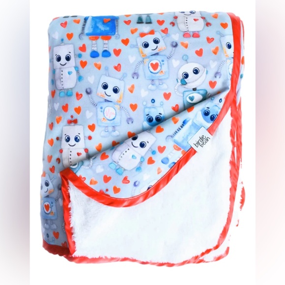 ❤️NIB Birdie Bean Plush Bamboo Blanket❤️ - Picture 2 of 3